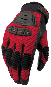 Icon Tarmac V.2 Red Gloves